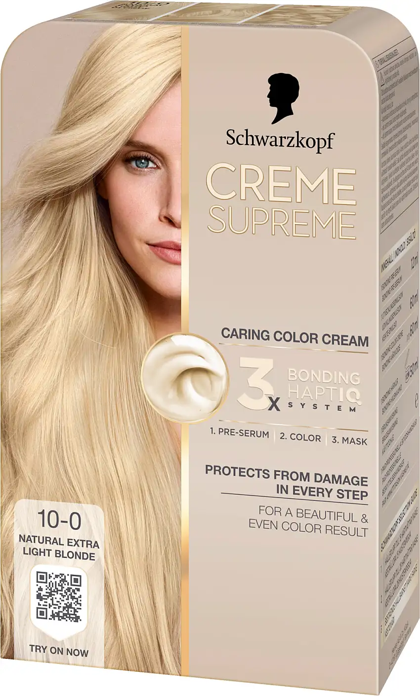 Schwarzkopf Creme Supreme Caring Color Creme 10-0 Natural Extra Light Blonde