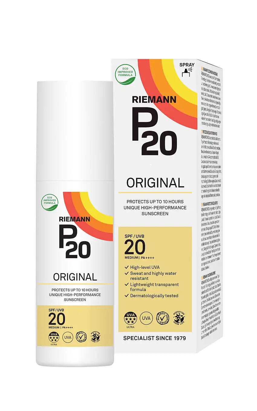 P20 Riemann Solcreme Spray SPF 20 100 ml