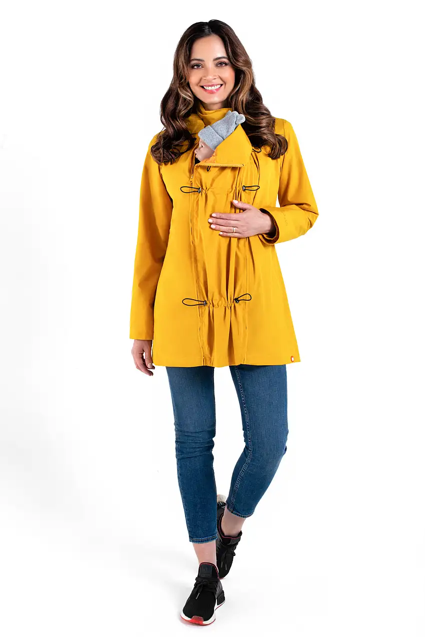 Wombat Numbat Go Graviditets- og bærejakke Mustard L