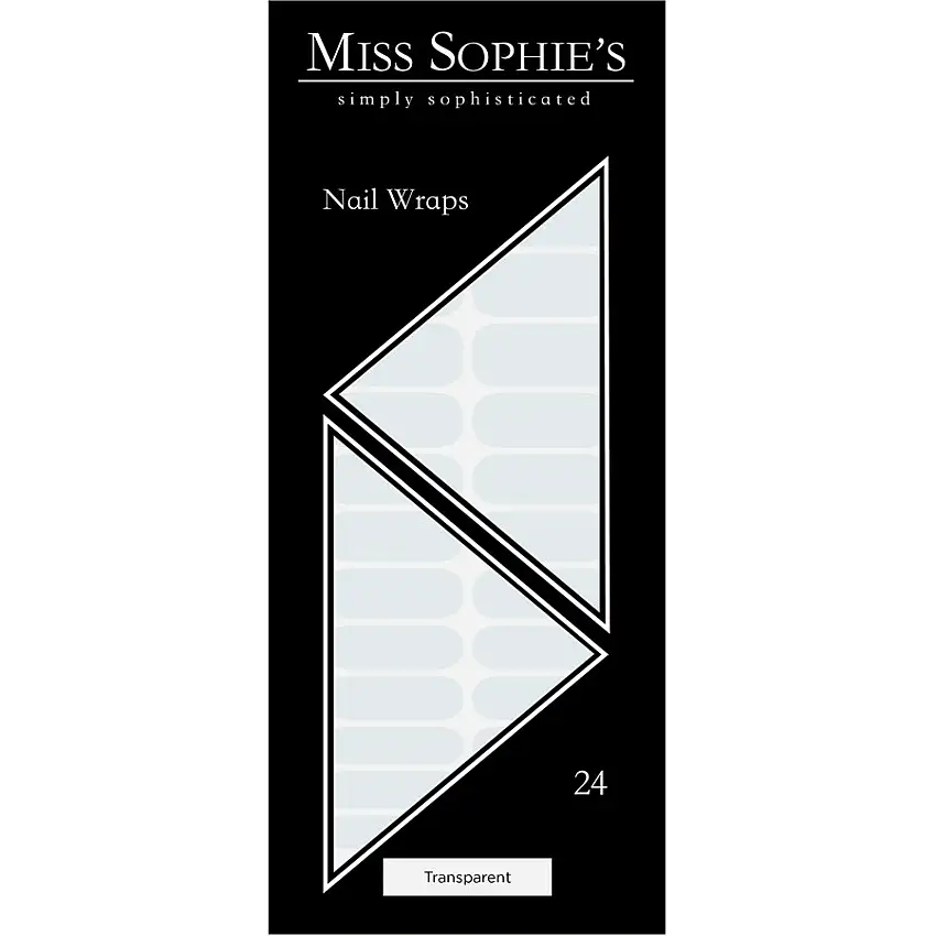 Miss Sophie Neglefolier Transparent Negleeraps 24 Stk.
