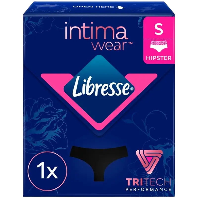Libresse Intimawear Hipster Black S (1 stk)