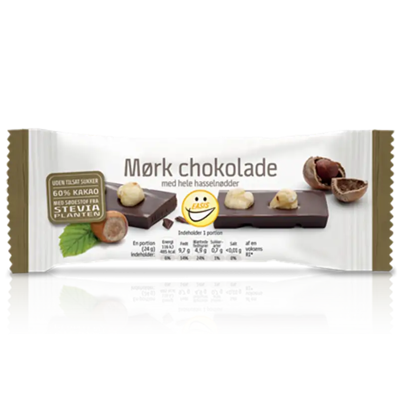 EASIS Mørk Chokoladebar m. Nødder (24 g)