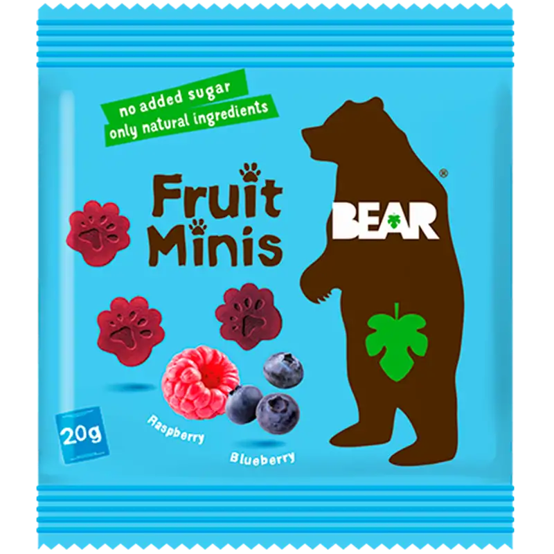 Bear Fruit Minis Raspberry Blueberry (20g)