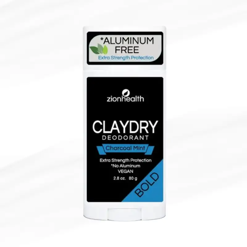 ZIONHEALTH - BIO CLAYDRY - DEODORANT - CHARCOAL MINT (Aluminiums fri) - 80 g.
