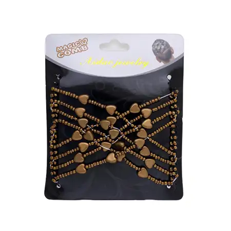 EZ Combs elastisk hårkam - Caramel Bronze