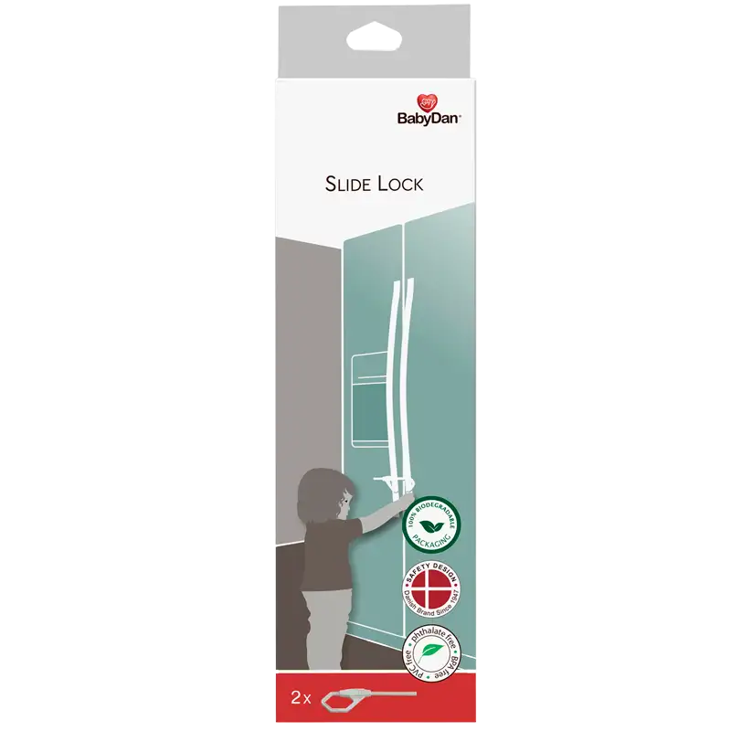 BabyDan Slide Lock (2 stk.)