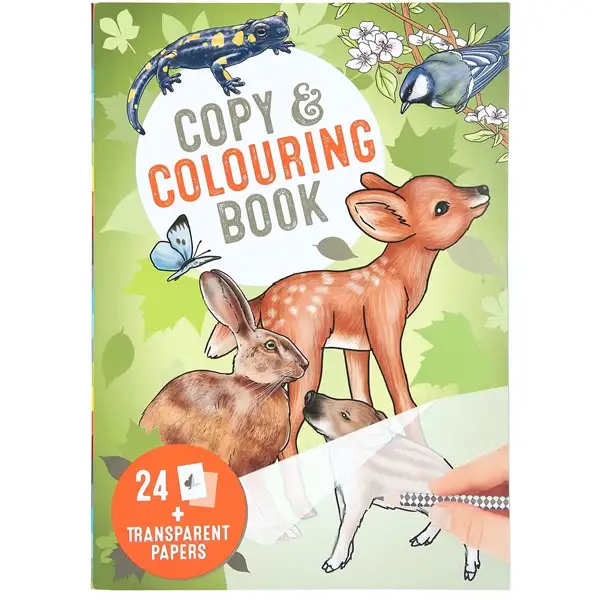 Kopier & Farvel Vilde Dyr Malebog