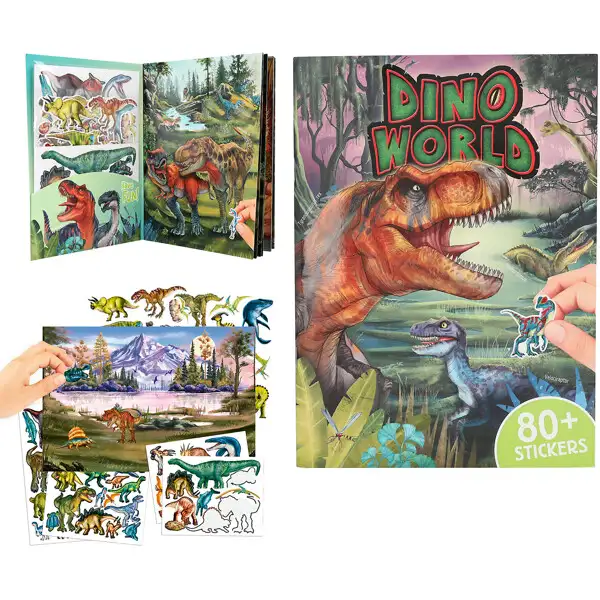 Dino World Aktivitetsbog med puffy stickers