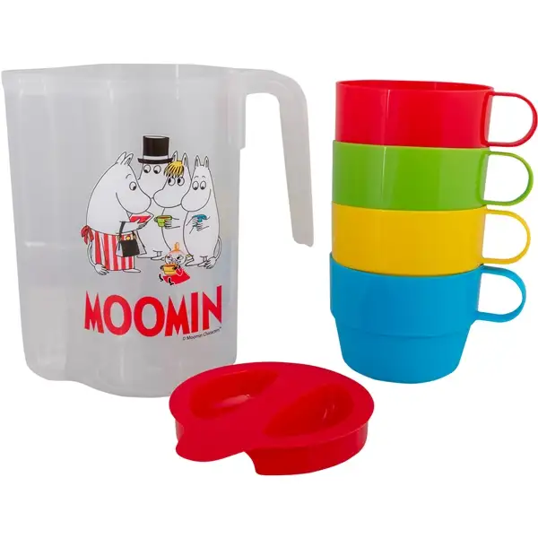 Mumi Picnic Kande med 4 Kopper