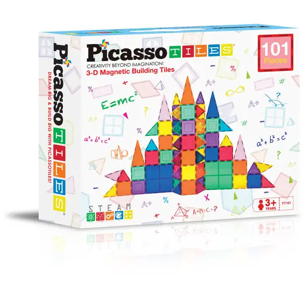 Picasso Tiles 101 Dele 3D Magnetisk