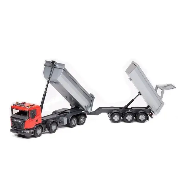 Scania Tippelastbil & Anhænger Rød