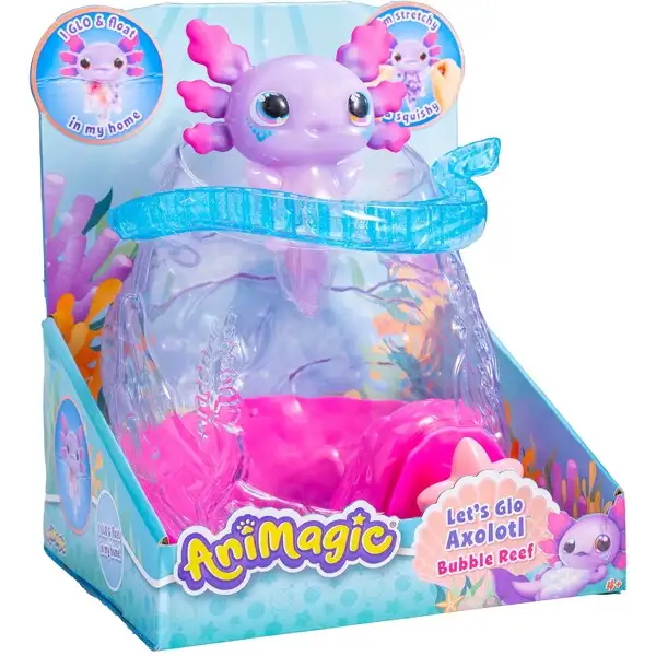 Animagic Let’s Glo Axolotl Bubble Reef