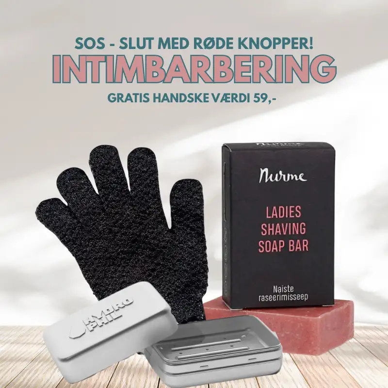 INTIM SHAVING - SLUT MED RØDE KNOPPER