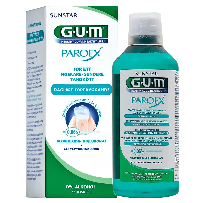GUM Paroex Mundskyl 0,06% Klorhexidin (500 ml)