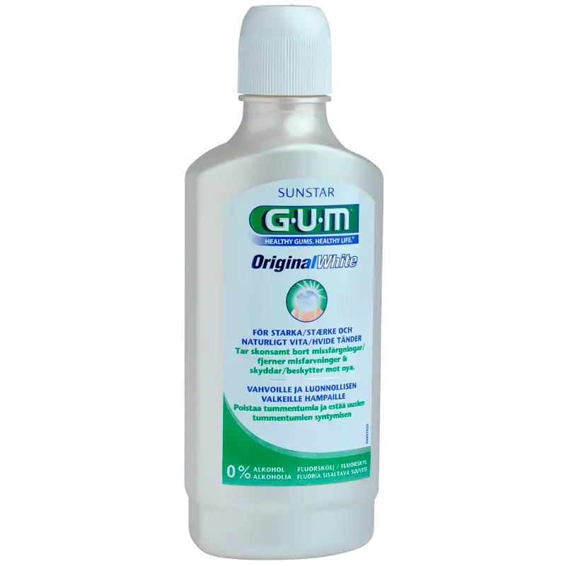 GUM Original White Fluor Mundskyl (500 ml)