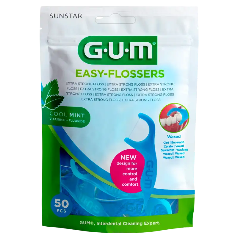 GUM Tandtråd M. Tandstik Easy Flossers (50 stk)