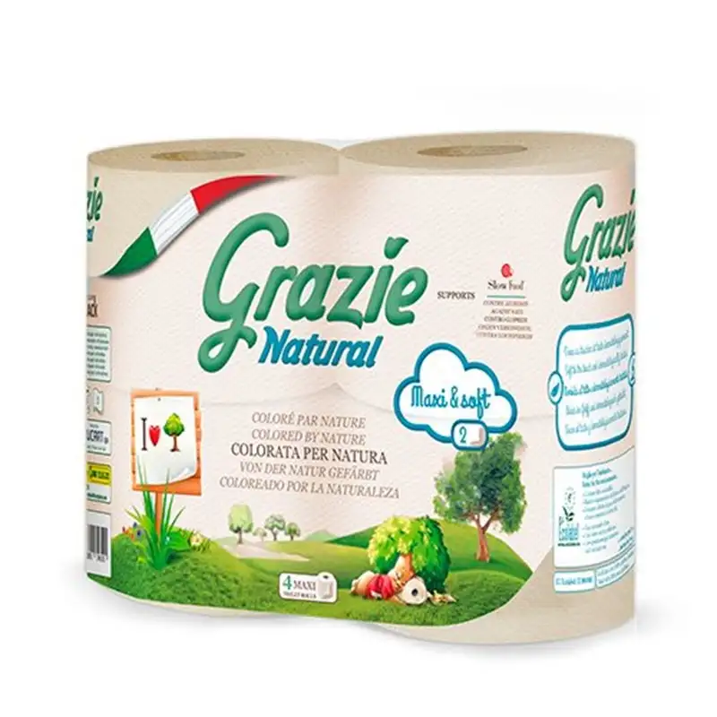 Grazie Natural Toiletpapir (4 ruller)