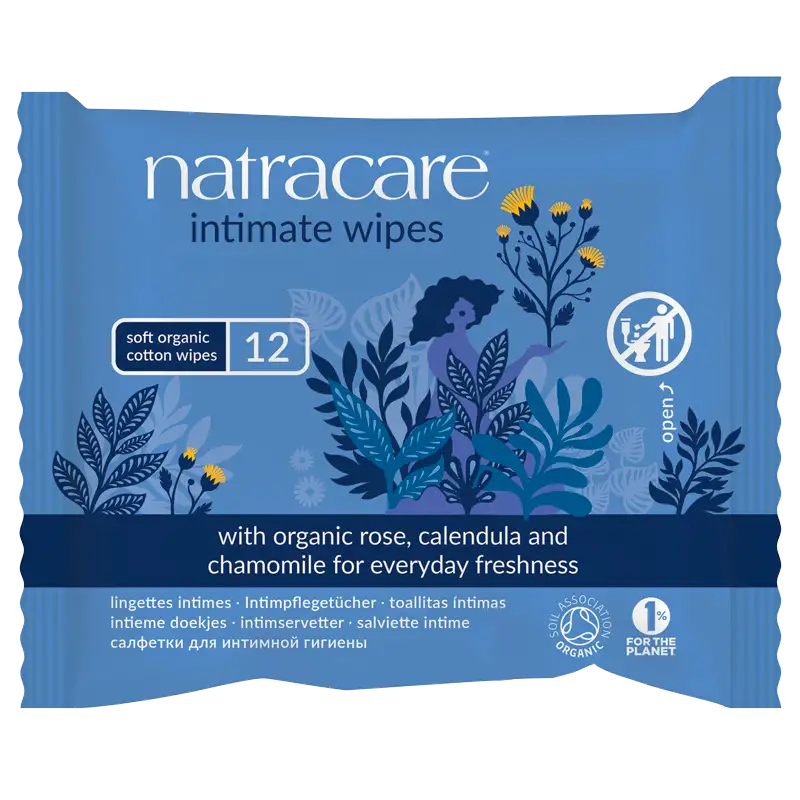 Natracare Vådservietter Intim Hygiejne Ø (12 stk)