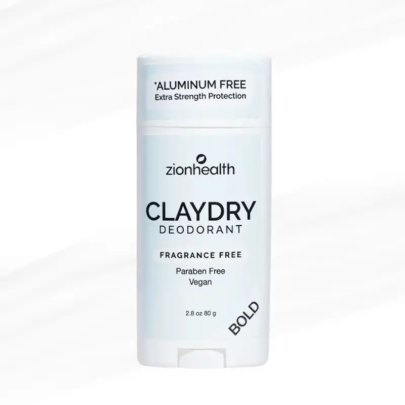 ZIONHEALTH - BIO CLAYDRY - DEODORANT - FRAGRANCE FREE (Aluminiums fri) - 80 g. '