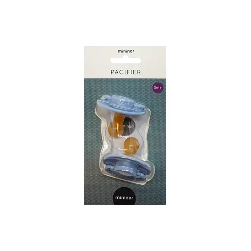 Mininor Latexsut 0+ Mdr Blå (2 stk)