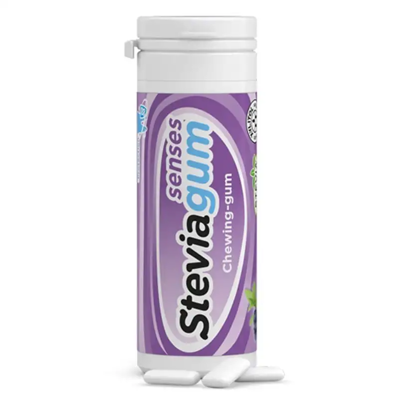 Steviagum Senses med Blåbær & Mint (30 g)