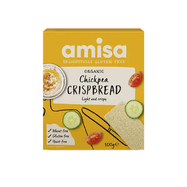 Amisa Knækbrød m. kikærter Ø - 100 g