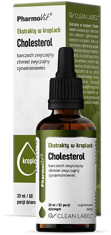 Kosttilskud i dråber "Cholesterol" 74831608