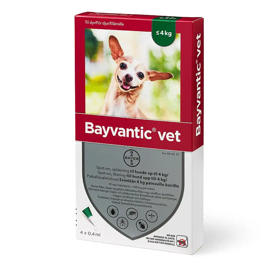 Bayvantic Vet. til hunde - 0-4 kg