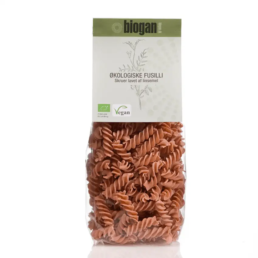 Biogan Fusilli med Linser Ø - 250 g