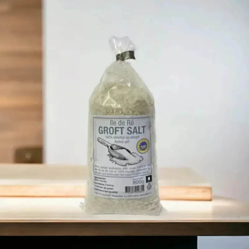 BIOGAN - UBLEGET KELTISK HAVSALT - GROFT - 800 g.