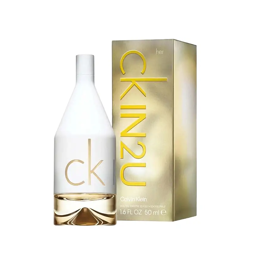 CALVIN KLEIN ck IN2U Eau de Toilette for Her Floral-Fruity Women's Fragrance 50ml