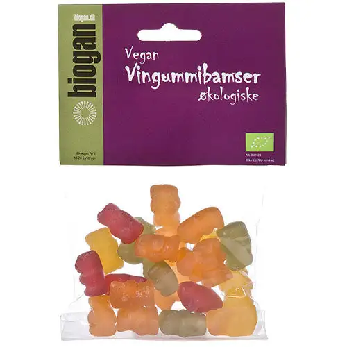 Økologiske Gelatinefri Vingummibamser | 75 gr