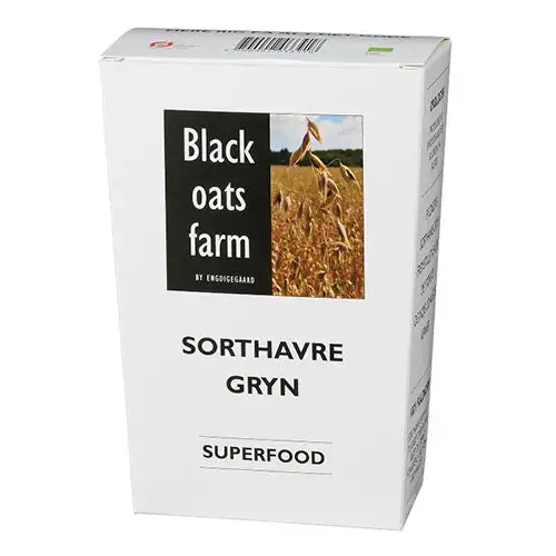 Blackoatsfarm Glutenfri Havregryn, Sorthavre, Grovvalsede - Øko | 330 gr