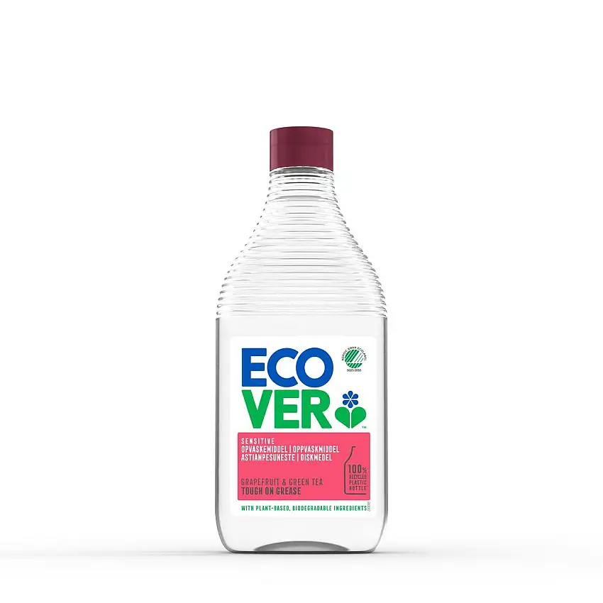 Ecover opvaskemiddel grape fruit & green tea - 450 ml.
