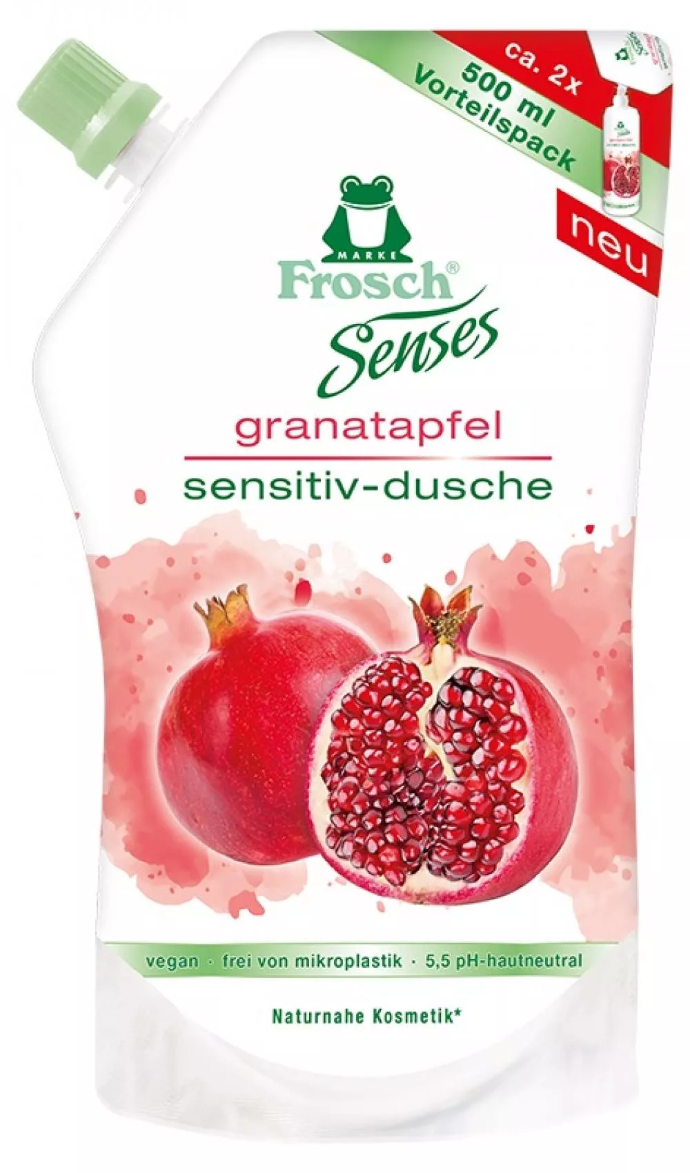 Frosch EKO Senses Brusegel Granatæble - refill (500ml)