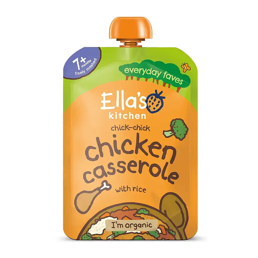 Ella's Kitchen Chicken Casserole with Rice 7+ mdr. Ø - 130 g.