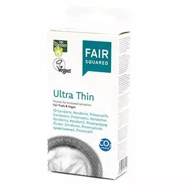 Fair Squared Kondom Ultra Thin (10 stk) - vegansk og fair trade