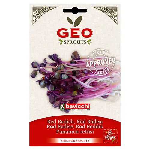 Økologiske Røde Radisefrø | 11 gr
