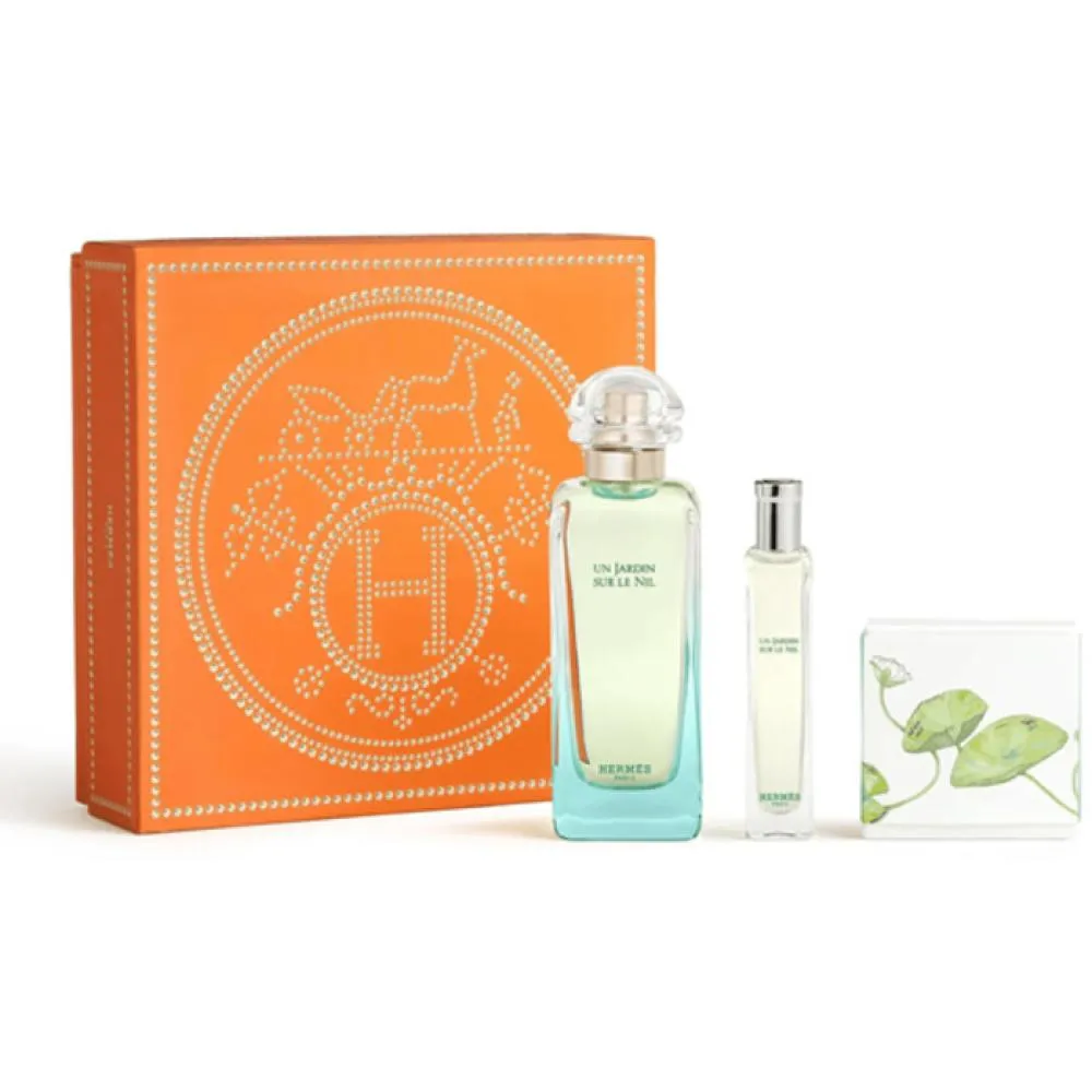 Hermès Un Jardin Sur le Nil EDT 100 ml + EDT 15 ml + fast sæbe 50 g UNISEX