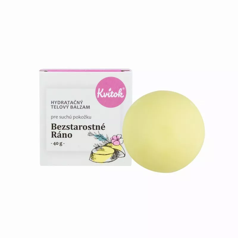 Kvitok Hydratační tělový balzám Bezstarostné ráno (40 g) - voní po květinách a citrusech