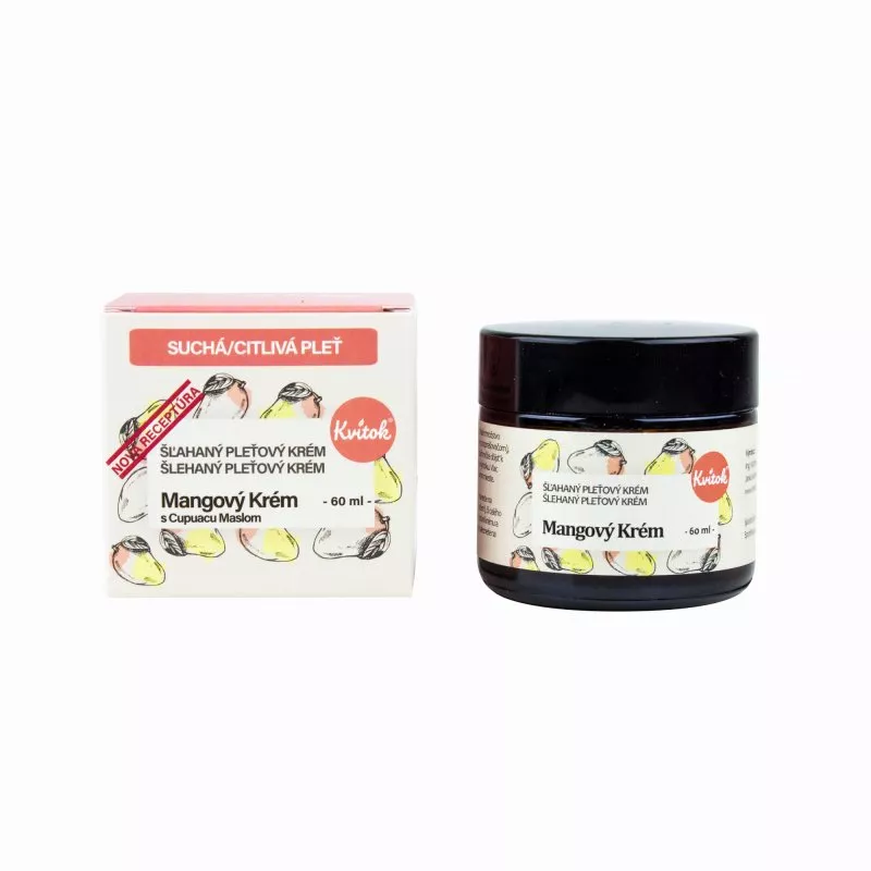 Kvitok Mangocreme til sensitiv og tør hud (60 ml)