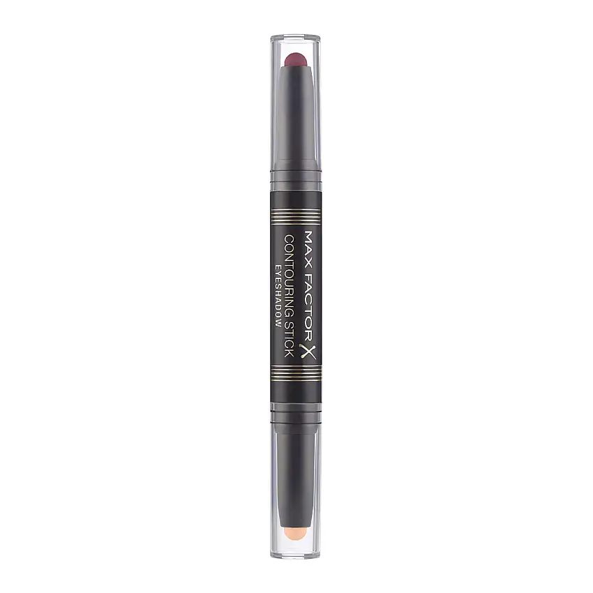 Max Factor Contouring Stick Double Eyeshadow Stick Burgundy and Pink Sand Brown