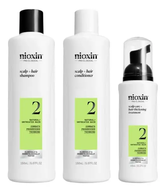 Nioxin System 2 Trial Kit for Natural/Untreated Hair - 1 stk.
