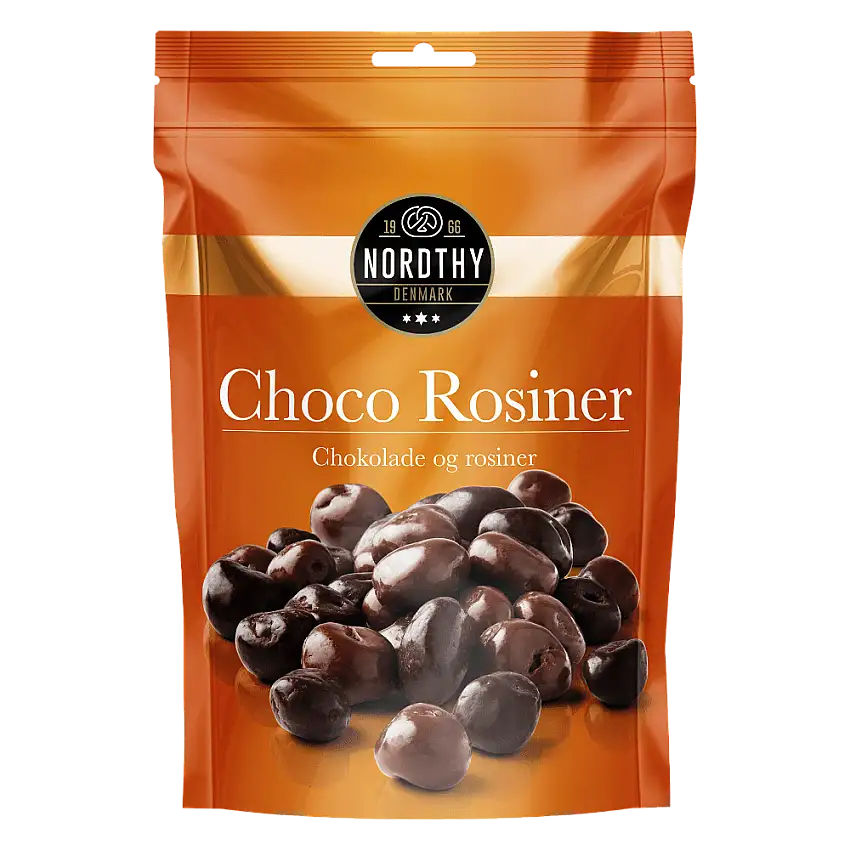 Nordthy Chokolade Rosiner - 125 g