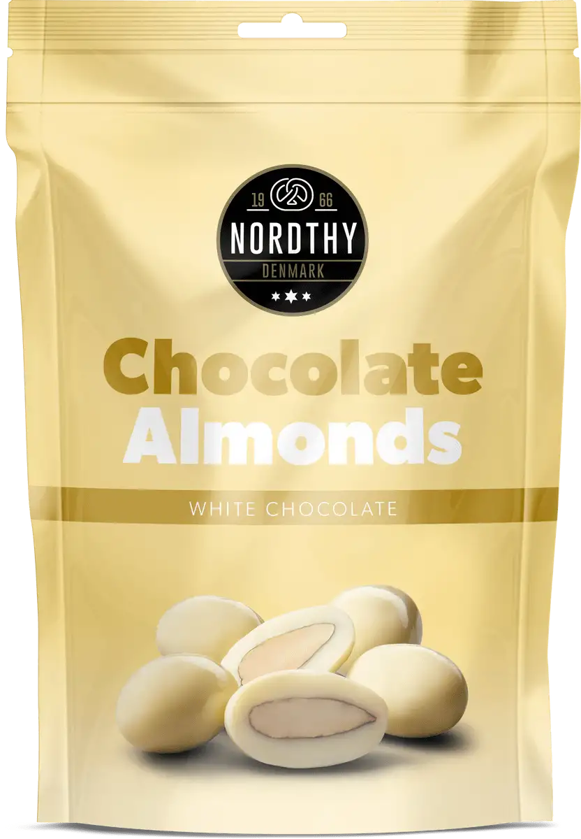 Nordthy Mandler Hvid Chokolade - 100 g