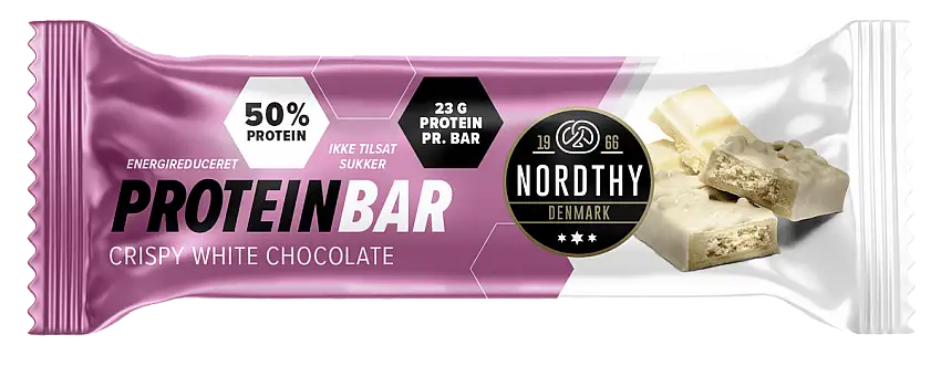 Nordthy Protein Bar Crispy White Chocolate - 45 g