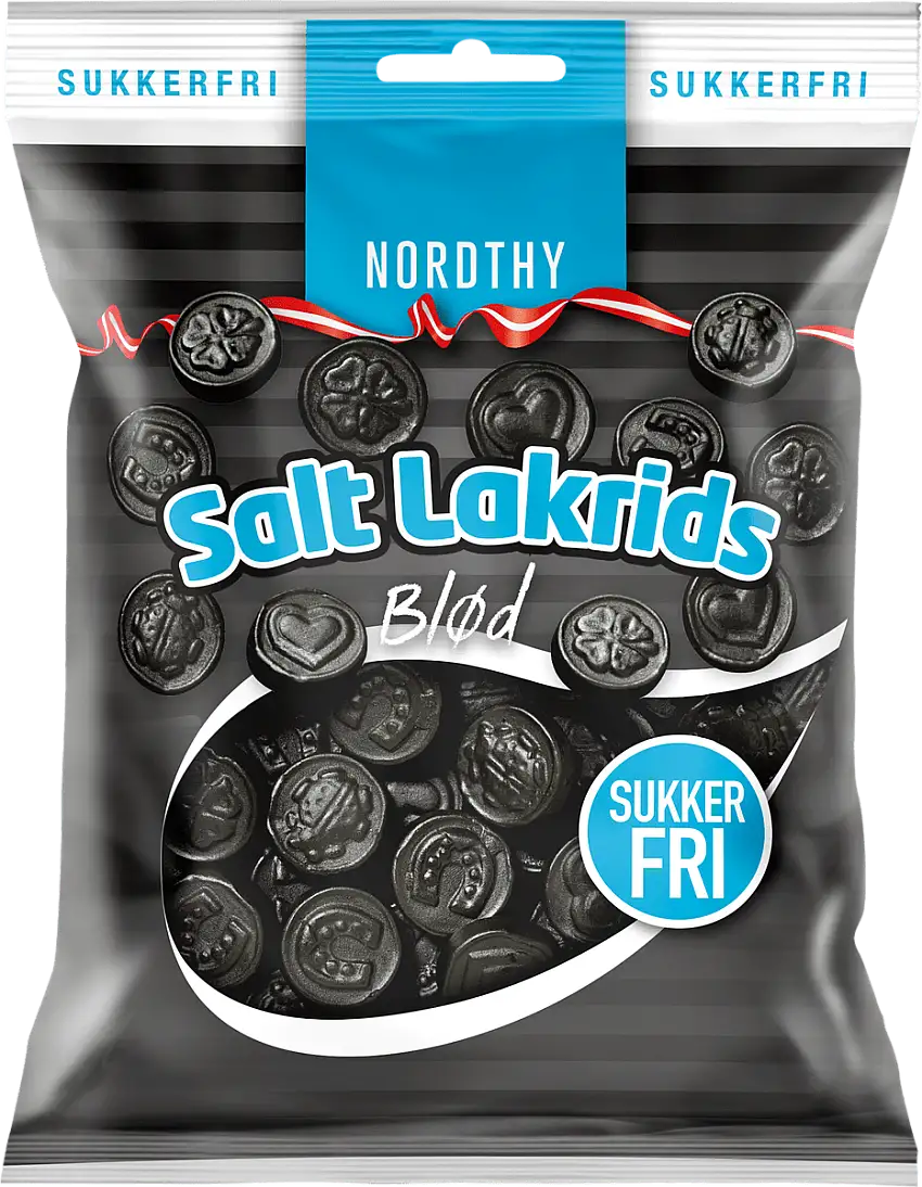 Nordthy Sukkerfri Salt Lakrids - 75 g