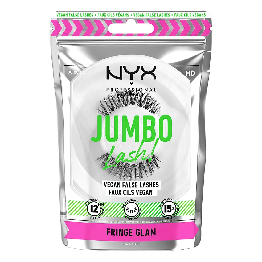 NYX PROFESSIONAL MAKEUP Jumbo Lash! Vegan False Lashes Fringe Glam