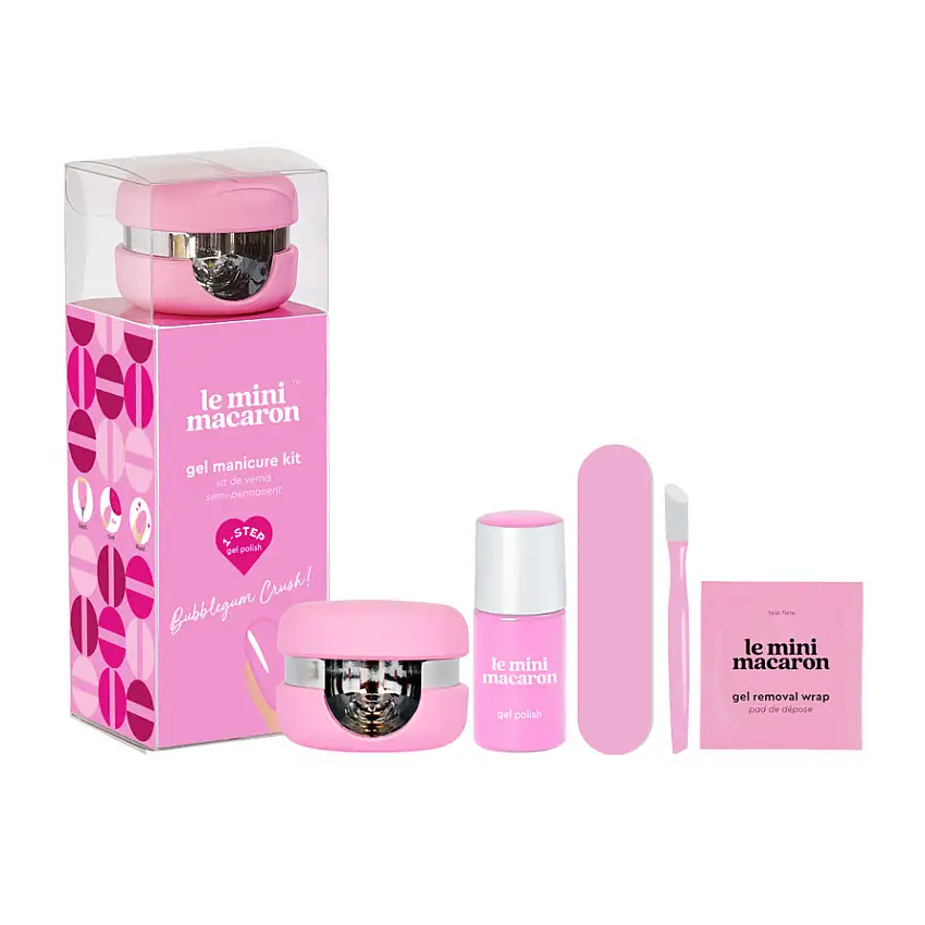 Le mini macaron Gel Manicure Kit Bubblegum Crush