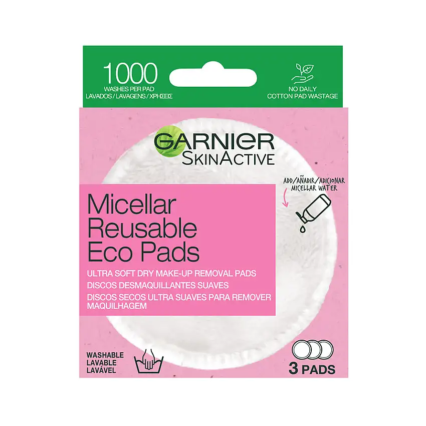 Garnier Skin Active Micellar Reusable Eco Pads 3 stk.